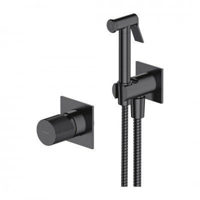 Omnires Contour bateria bidetowa podtynkowa antracyt SYSCTBI1AT