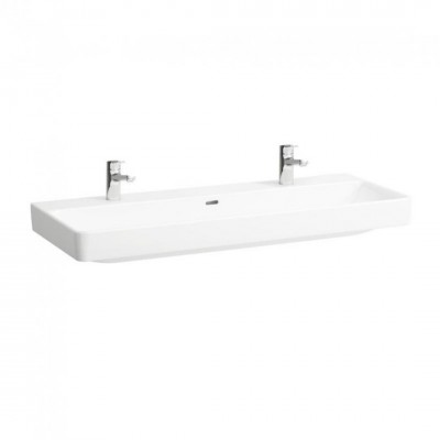 Laufen Pro S umywalka ścienna 120x46 cm 2 otwory biała H8149650001071