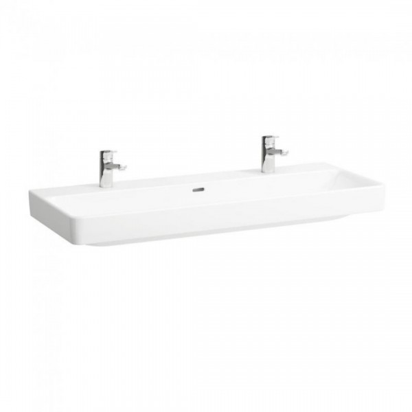 Laufen Pro S umywalka ścienna 120x46 cm 2 otwory biała H8149650001071