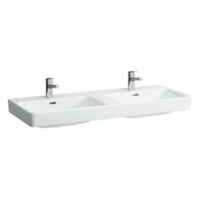 Laufen Pro S umywalka ścienna 120x46 cm podwójna białą H8149660001041