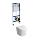Omnires Tampa zestaw WC podtynkowy 4w1 przycisk chrom TAMPASETBPCR