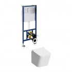 Omnires Fontana zestaw WC podtynkowy 4w1 przycisk chrom FONTANASETBPCR