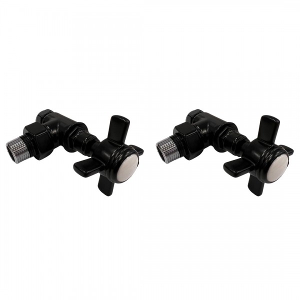 Imers Retro zestaw regulacyjny kątowy czarny połysk 1711/CZP