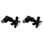 Imers Retro zestaw regulacyjny kątowy czarny połysk 1711/CZP