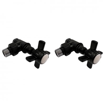 Imers Retro zestaw regulacyjny kątowy czarny mat 1711/CZM