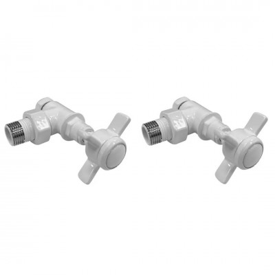 Imers Retro zestaw regulacyjny kątowy biały mat 1711/BIM