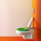 Laufen Flora Kids deska WC biały/zielony H8910300720001