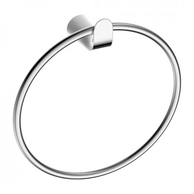 Omnires Saco wieszak na ręcznik ring chrom/biały SA54230CRB