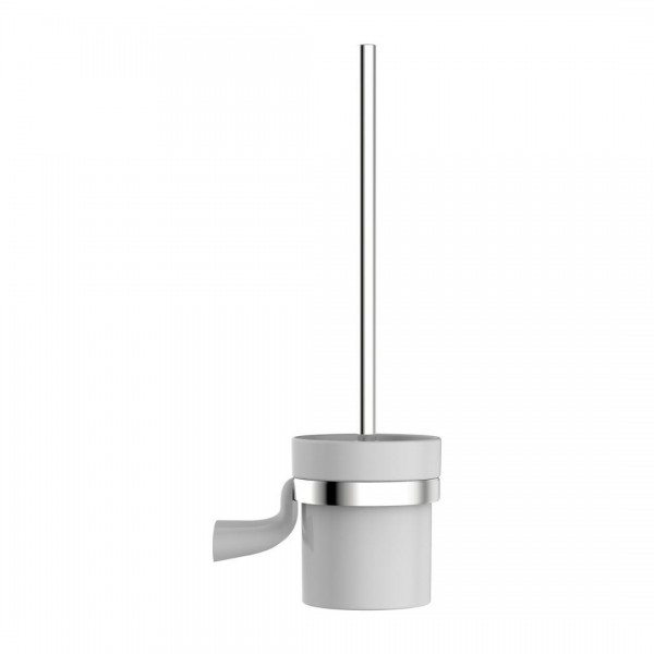 Omnires Saco szczotka WC wisząca chrom/biały SA54620CRB