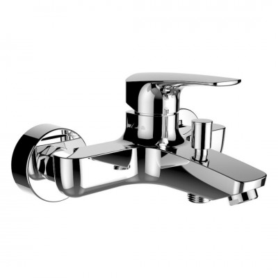 Laufen Laurin bateria wannowa ścienna chrom H3212070044001