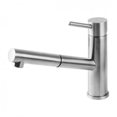 Omnires Y bateria kuchenna stojąca z wyciąganą wylewką INOX Y1254/9IN