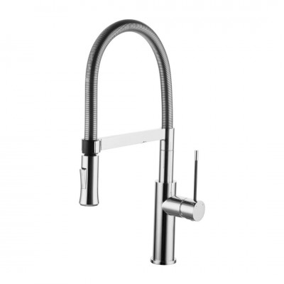 Omnires X3 bateria kuchenna z wyciąganą wylewką chrom X3CR