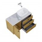 Elita Meble Legacy szafka podumywalkowa 100 cm wisząca prawa dąb naturalny fornir 168908