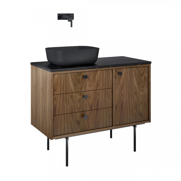 Elita Meble Legacy szafka podumywalkowa 100 cm wisząca lewa orzech amerykański fornir 168911