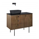 Elita Meble Legacy szafka podumywalkowa 100 cm wisząca lewa orzech amerykański fornir 168911