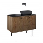 Elita Meble Legacy szafka podumywalkowa 100 cm wisząca prawa orzech amerykański fornir 168910