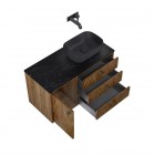 Elita Meble Legacy szafka podumywalkowa 100 cm wisząca prawa orzech amerykański fornir 168910