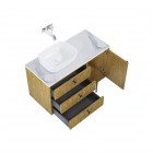 Elita Meble Legacy szafka podumywalkowa 100 cm wisząca lewa dąb naturalny fornir 168909