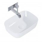 Elita Meble Reni umywalka nablatowa 45,5x32,5 cm biały połysk 145047