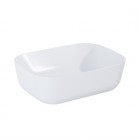 Elita Meble Reni umywalka nablatowa 45,5x32,5 cm biały połysk 145047