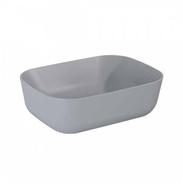 Elita Meble Reni umywalka nablatowa 45,5x32,5 cm szary mat 145097