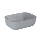 Elita Meble Reni umywalka nablatowa 45,5x32,5 cm szary mat 145097