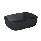 OUTLET Elita Meble Reni umywalka nablatowa 45,5x32,5 cm czarny mat 145058