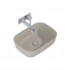 Elita Meble Reni umywalka nablatowa 45,5x32,5 cm beżowy mat 146027