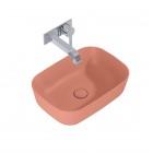 Elita Meble Reni umywalka nablatowa 45,5x32,5 cm różowy mat 146081