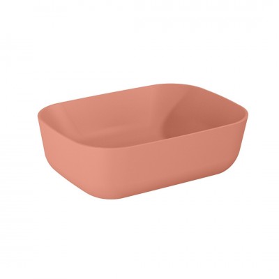 Elita Meble Reni umywalka nablatowa 45,5x32,5 cm różowy mat 146081