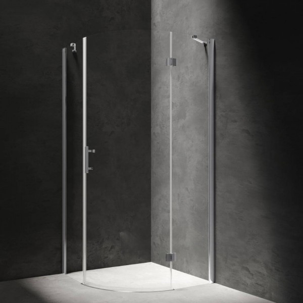 Omnires Manhattan kabina prysznicowa półokrągła 90 cm ADF90XLUX-TCRTR