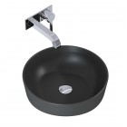Elita Meble Lorca umywalka nablatowa okrągła 41,5 cm antracyt mat 145007