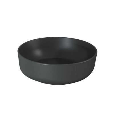 Elita Meble Lorca umywalka nablatowa okrągła 41,5 cm antracyt mat 145007