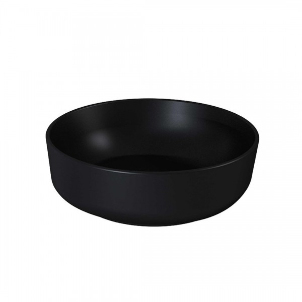 Elita Meble Lorca umywalka nablatowa okrągła 41,5 cm czarny mat 145084