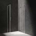 Omnires Manhattan kabina prysznicowa półokrągła 90 cm ADF90XLUX-TCRTR