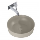 Elita Meble Lorca umywalka nablatowa okrągła 41,5 cm beżowy mat 146054