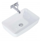 Elita Meble Nomia umywalka nablatowa okrągła 50x39 cm biały połysk 145042