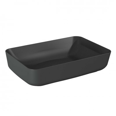 Elita Meble Nomia umywalka nablatowa okrągła 50x39 cm antracyt mat 145294