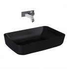 Elita Meble Nomia umywalka nablatowa okrągła 50x39 cm czarny mat 145291