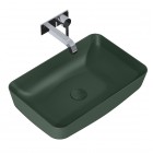 Elita Meble Nomia umywalka nablatowa okrągła 50x39 cm zielony mat 146052