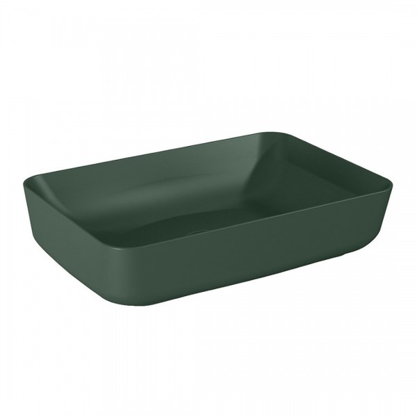 Elita Meble Nomia umywalka nablatowa okrągła 50x39 cm zielony mat 146052