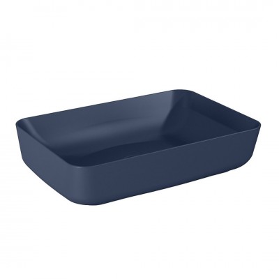 Elita Meble Nomia umywalka nablatowa okrągła 50x39 cm granatowy mat 146053