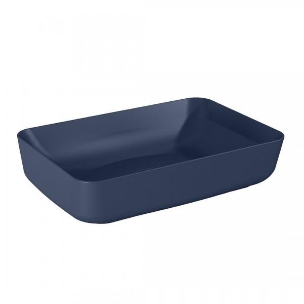 Elita Meble Nomia umywalka nablatowa okrągła 50x39 cm granatowy mat 146053