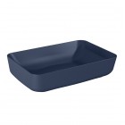 Elita Meble Nomia umywalka nablatowa okrągła 50x39 cm granatowy mat 146053