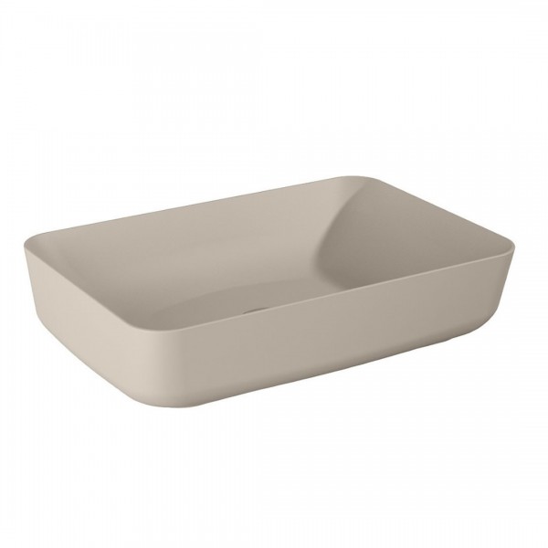 Elita Meble Nomia umywalka nablatowa okrągła 50x39 cm beżowy mat 146051