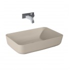 Elita Meble Nomia umywalka nablatowa okrągła 50x39 cm beżowy mat 146051