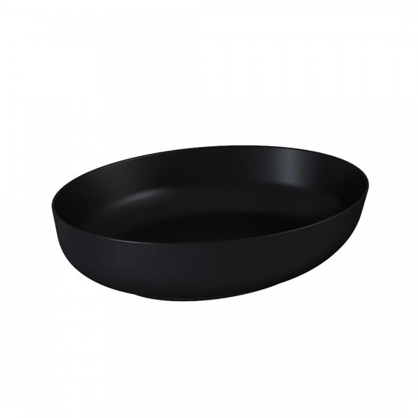 Elita Meble Rika umywalka nablatowa 52x39,5 cm czarny mat 145001