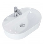 Elita Meble Babette umywalka nablatowa 61,2x41,2 cm biały połysk 145079