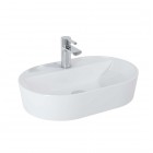 Elita Meble Babette umywalka nablatowa 61,2x41,2 cm biały połysk 145079