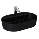 Elita Meble Babette umywalka nablatowa 61,2x41,2 cm czarny mat 145101